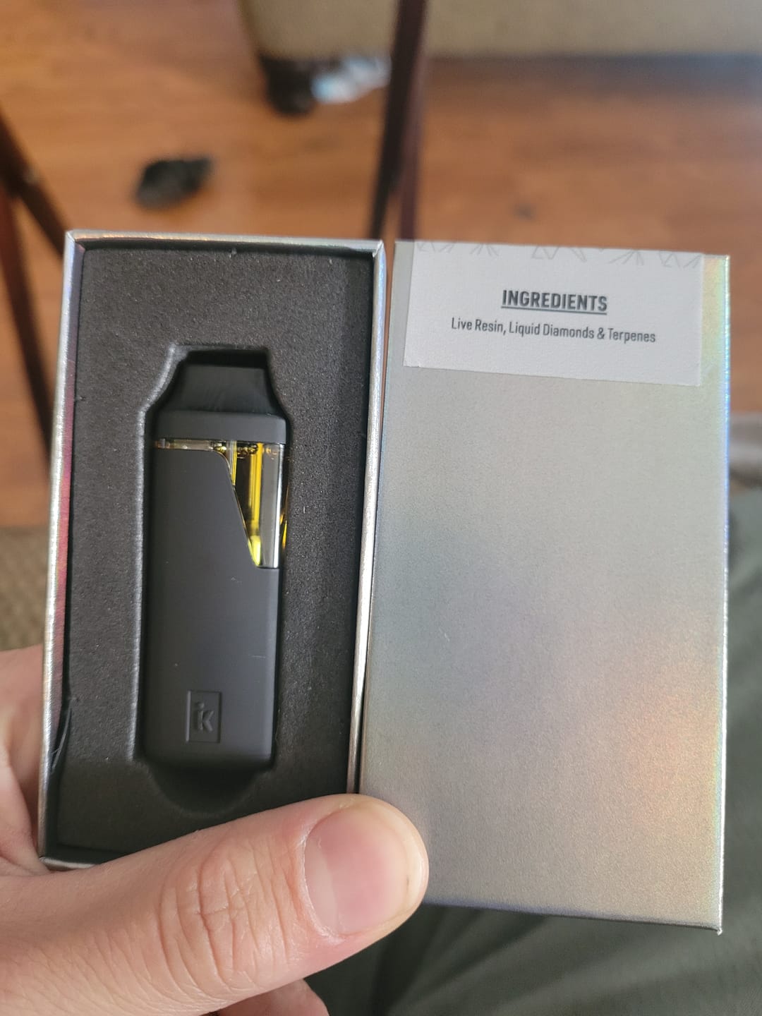 Customer photo review of PUR VYB - 2G THCa Live Resin - Gelato (Hybrid)