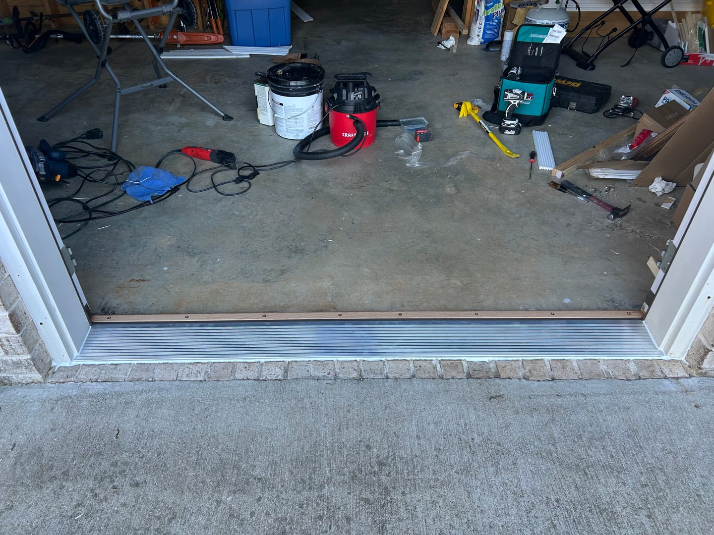 Customer photo review of 72" x 8" Inswing Threshold