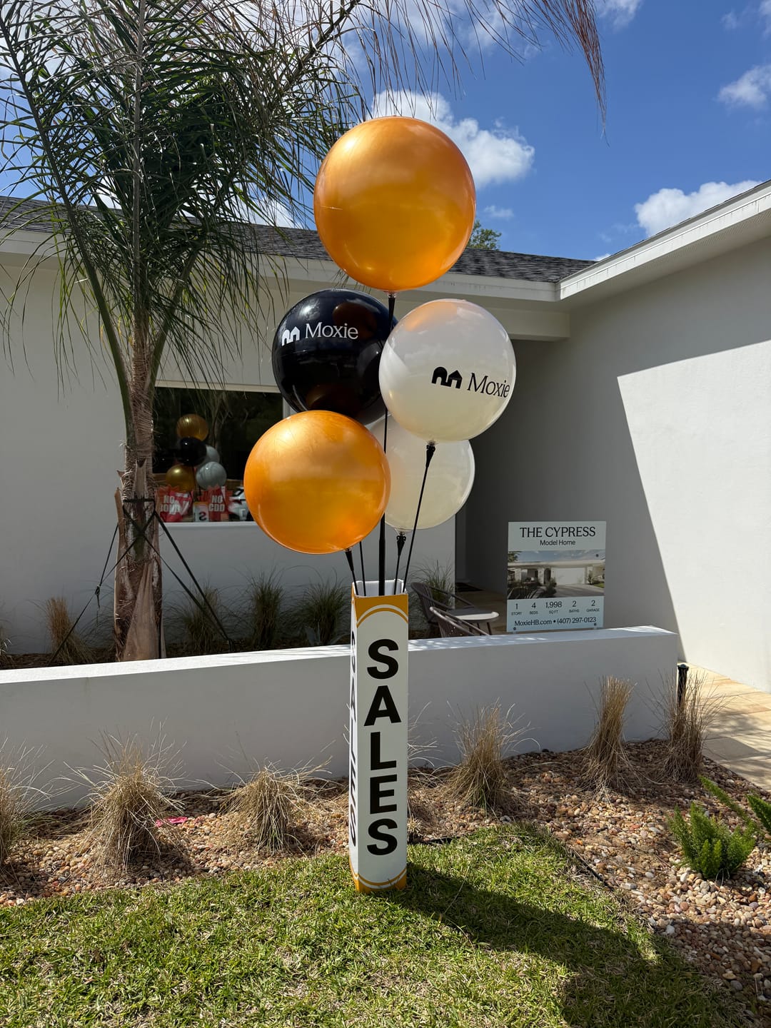 Customer photo review of DuraBalloon® 5-Balloon Cluster Pole Kit - with 4-Sided Pole Cover