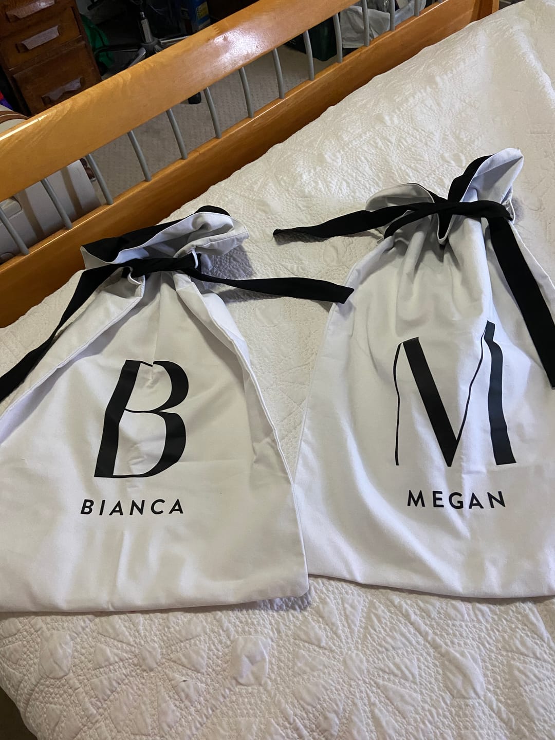 Customer photo review of Luxe Personalised Christmas Sack- Name and Initial