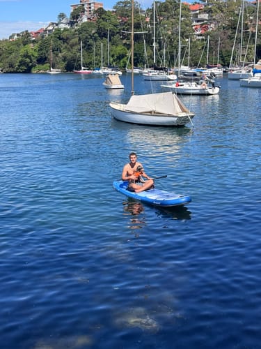 Customer photo review of Aquaplanet MAX 10’6″ Inflatable Paddle Board Package - Glacier