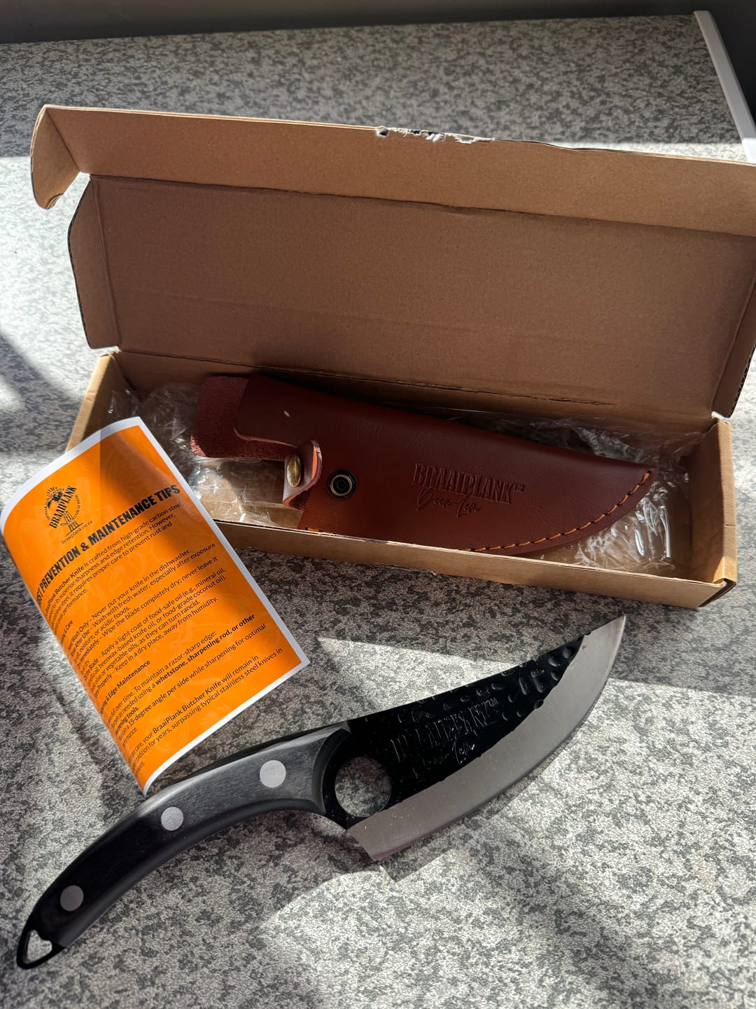 Customer photo review of BRAAIPLANK™ "BEENLEM" HAMMER FORGED BONING KNIFE
