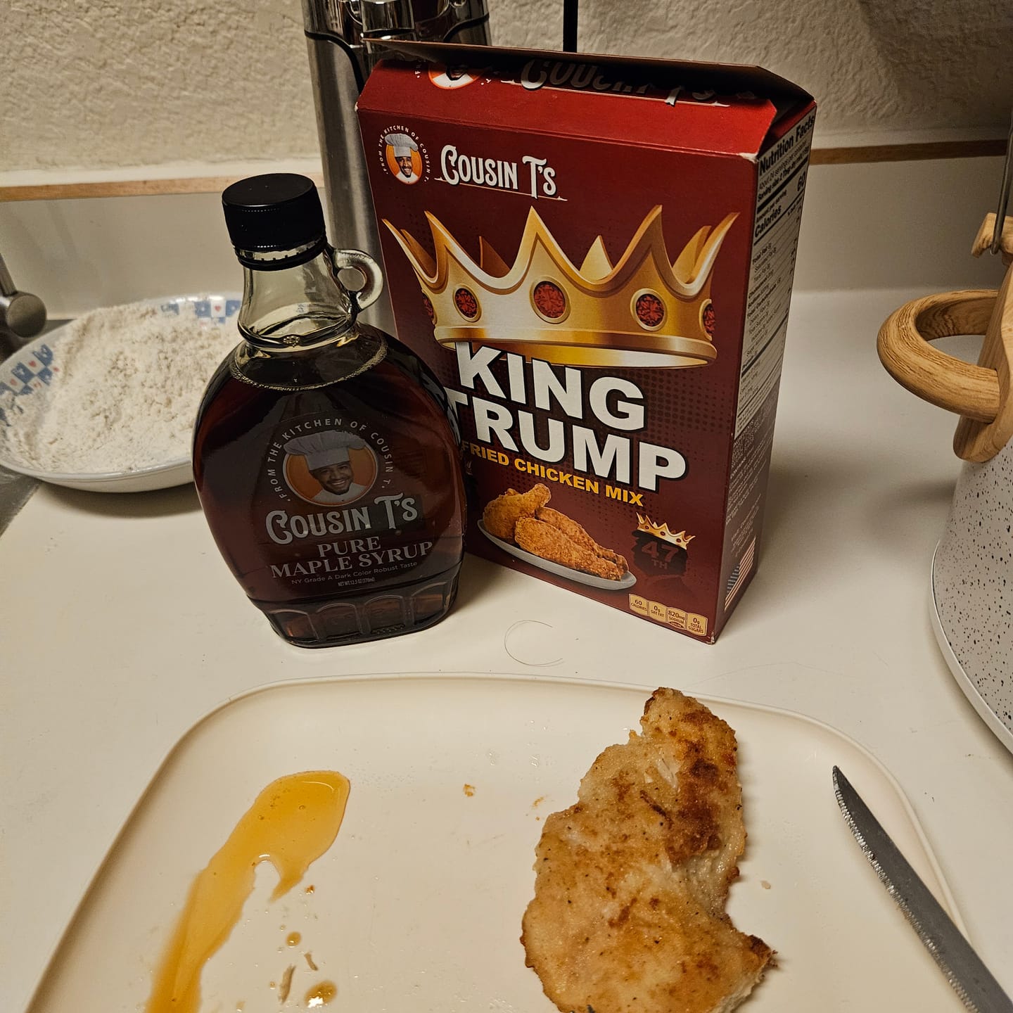 Customer photo review of Cousin T's Pure Maple Syrup
