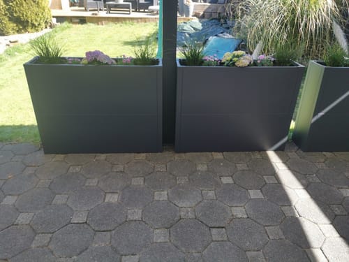 Customer photo review of Hochbeet HB5 | Pulverbeschichtet in RAL7016 | 100x25x77 cm
