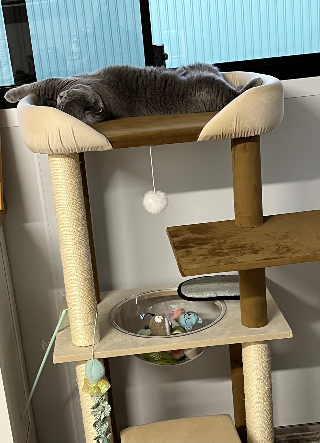 Customer photo review of Luxury Japanese-Style Cat Tree with Large Bed – 90906