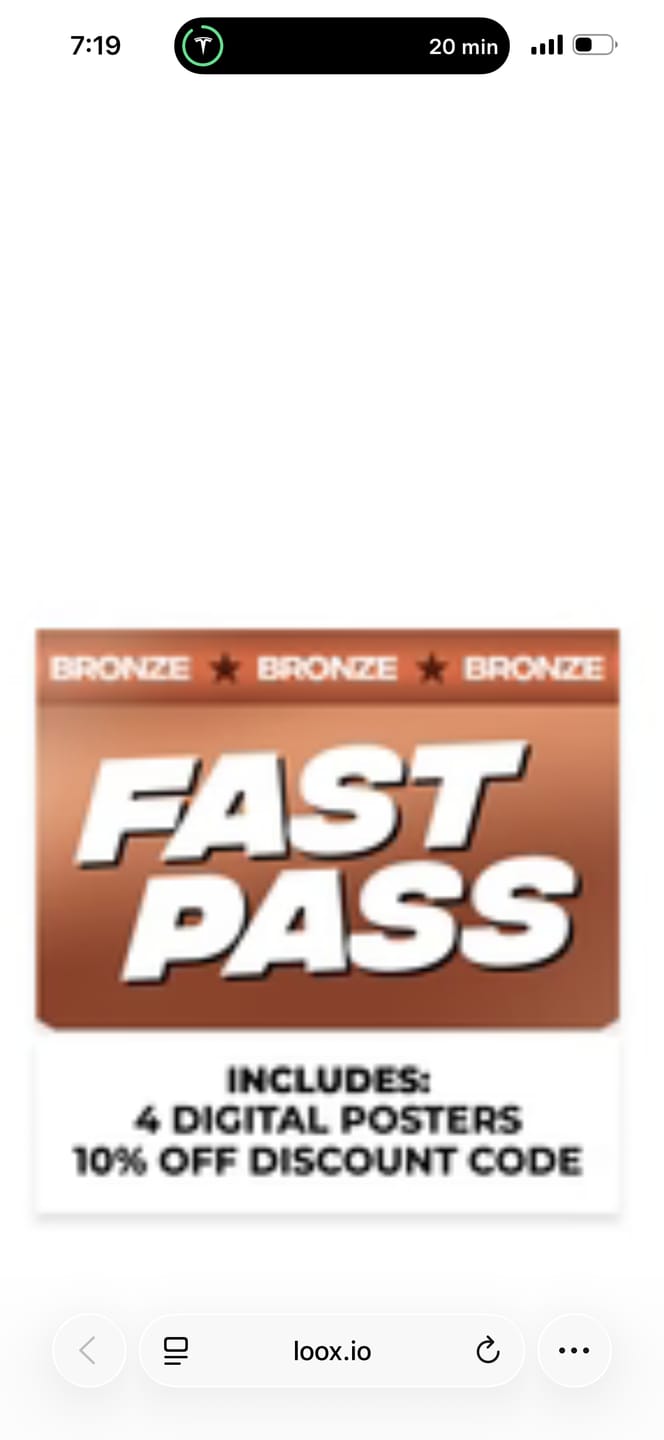 Customer photo review of Fast Pass - Bronze