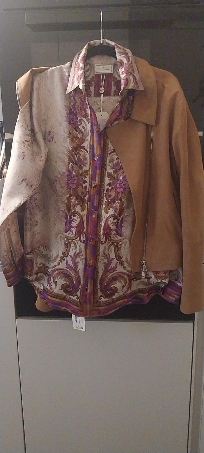 Customer photo review of Printed Silk Shirt