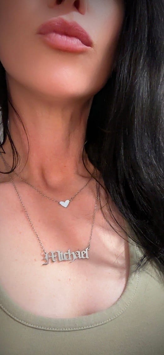 Customer photo review of The Heart Pendant Necklace