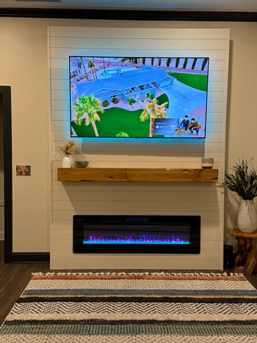Customer photo review of Distressed Mantels