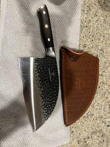Customer photo review of Dynasty Series Serbian Cleaver