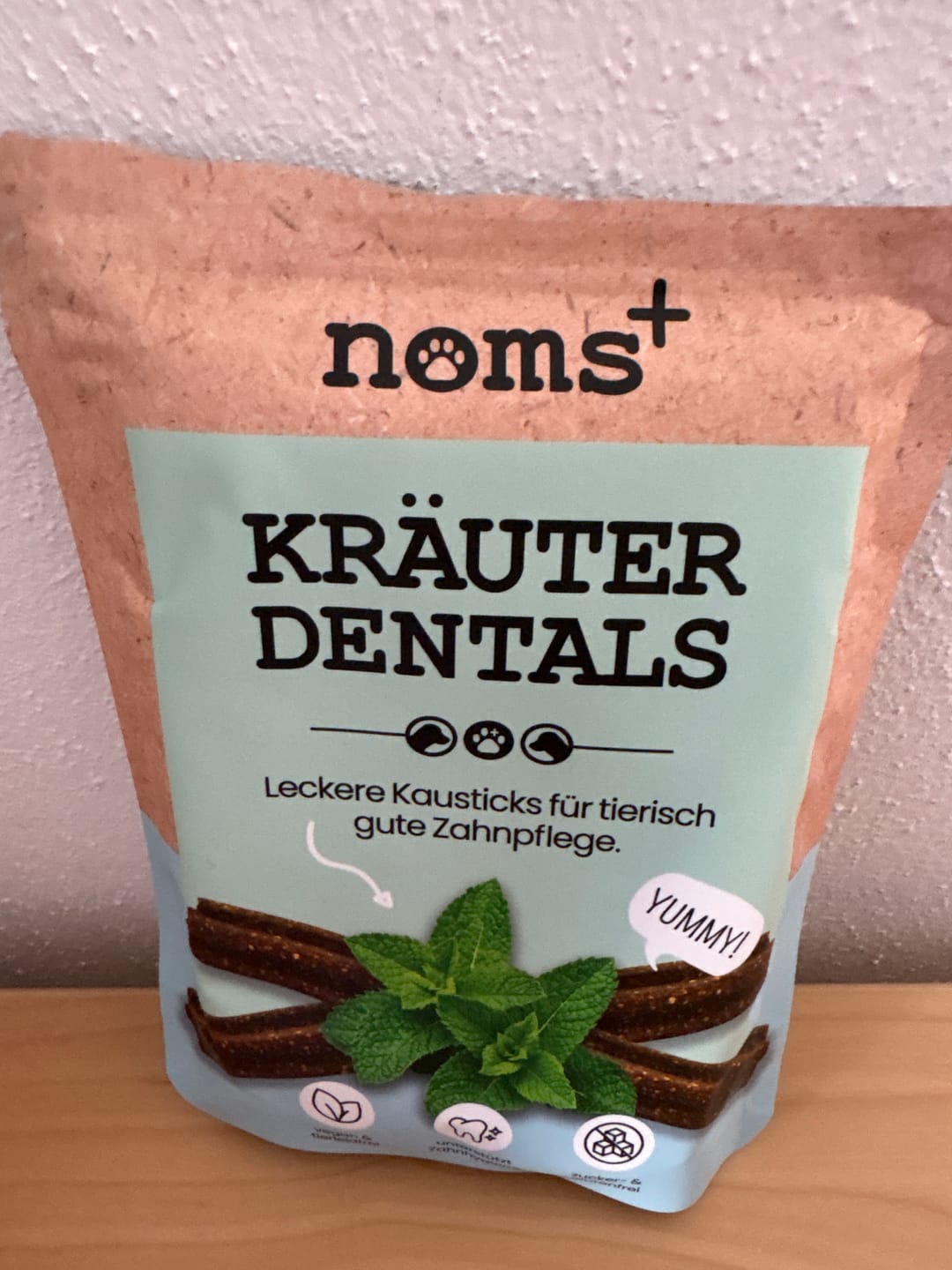 Customer photo review of Kräuter Dentals für Hunde zur Zahn- und Darmpflege (150g)