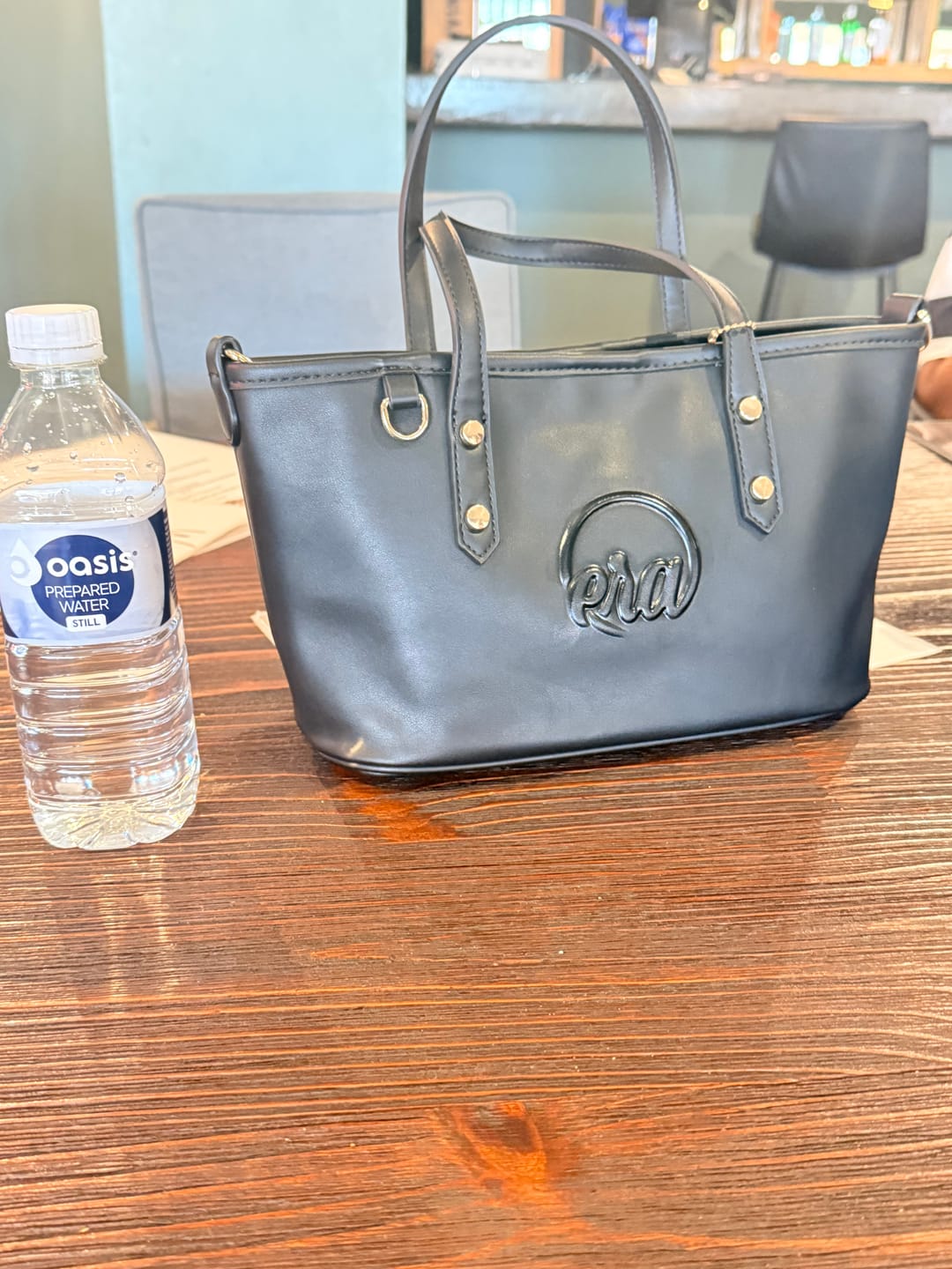 Customer photo review of Black Mini Era Tote Bag