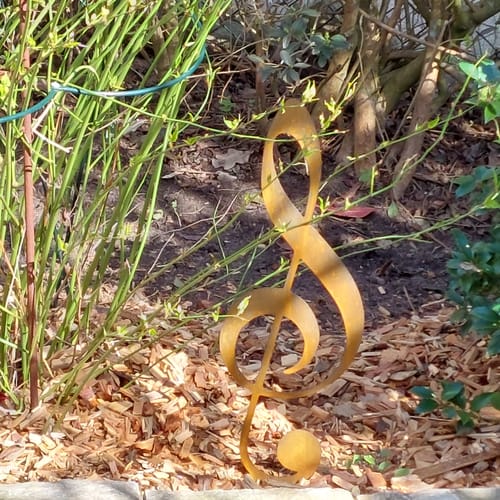 Customer photo review of Gartenstecker Notenschlüssel