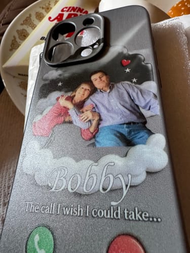 Customer photo review of The Call I Wish I Could Take - Personalized Memorial Phone Case