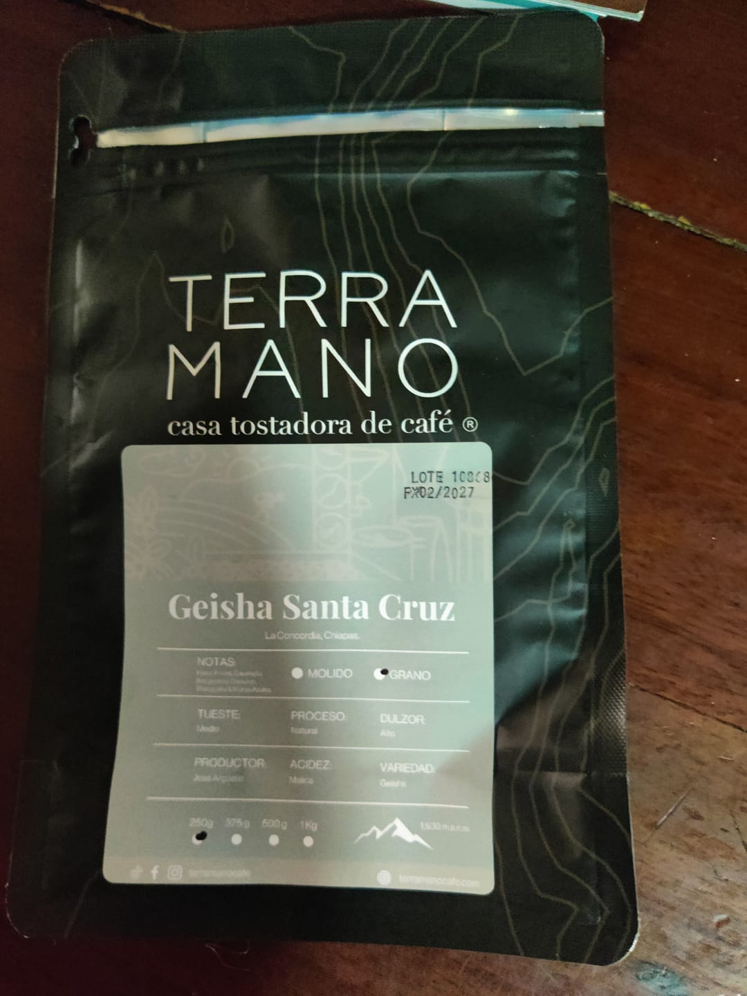 Customer photo review of Geisha Santa Cruz, Café de Especialidad