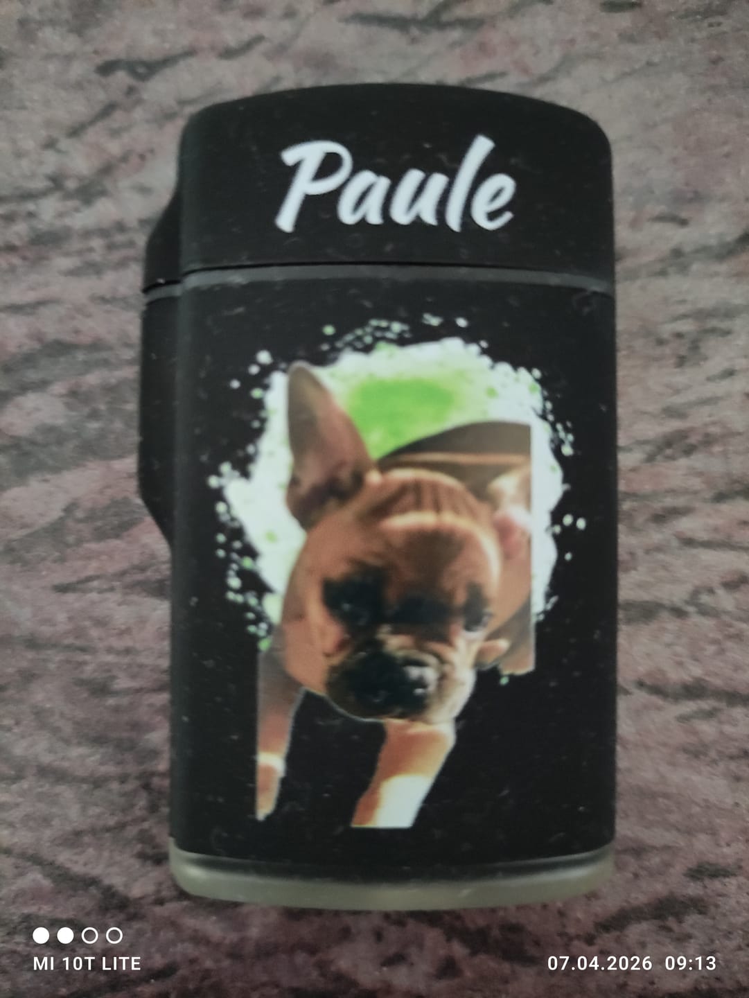 Customer photo review of Personalisiertes Sturmfeuerzeug - Haustierportrait