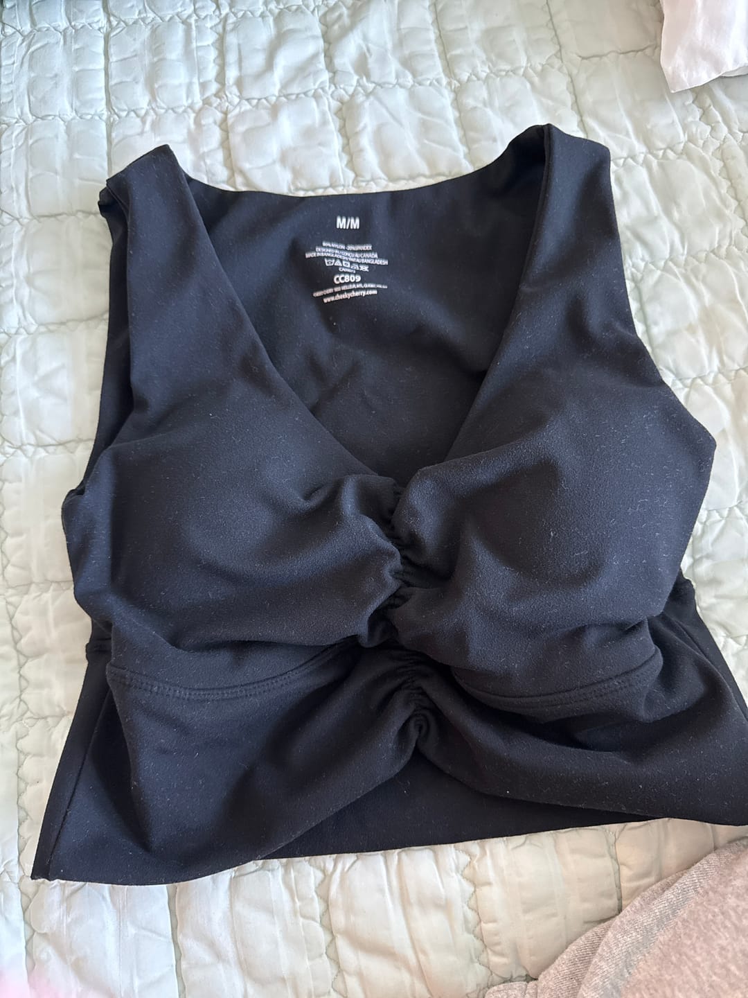 Customer photo review of Ruched Sports Bra