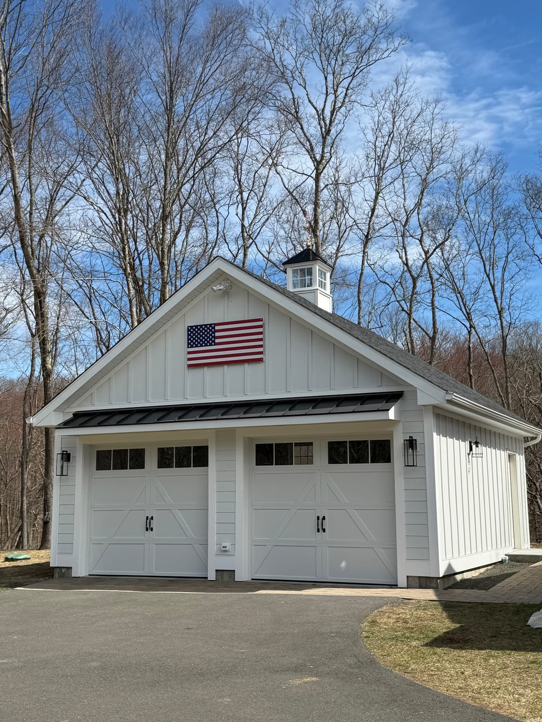 Customer photo review of Metal Large Patriotic Signs - US Flag Metal Barn Signs