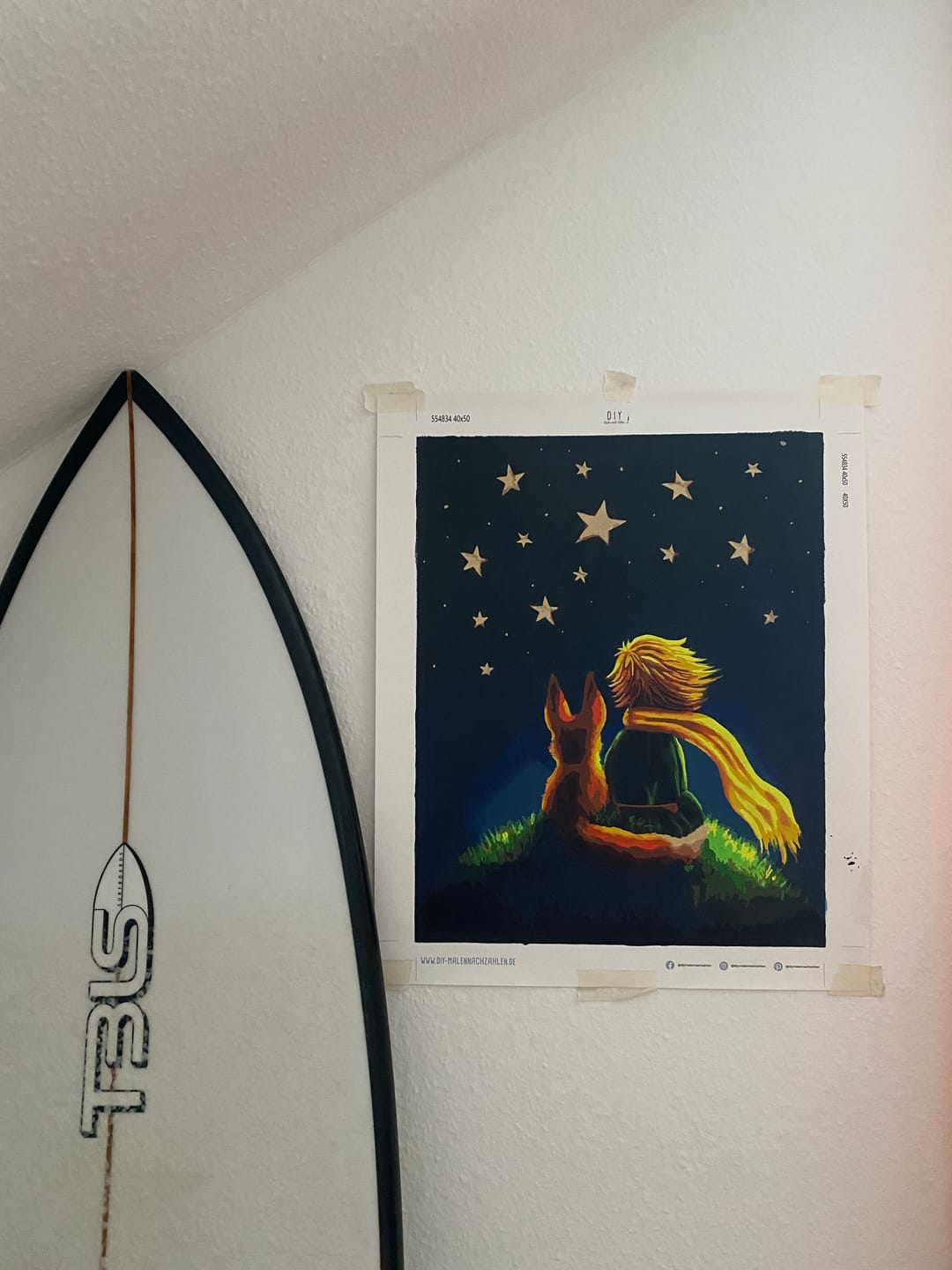 Customer photo review of Malen nach Zahlen - Kleiner Junge und Fuchs
