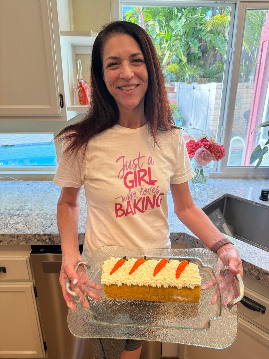 Customer photo review of Just a Girl T-Shirt