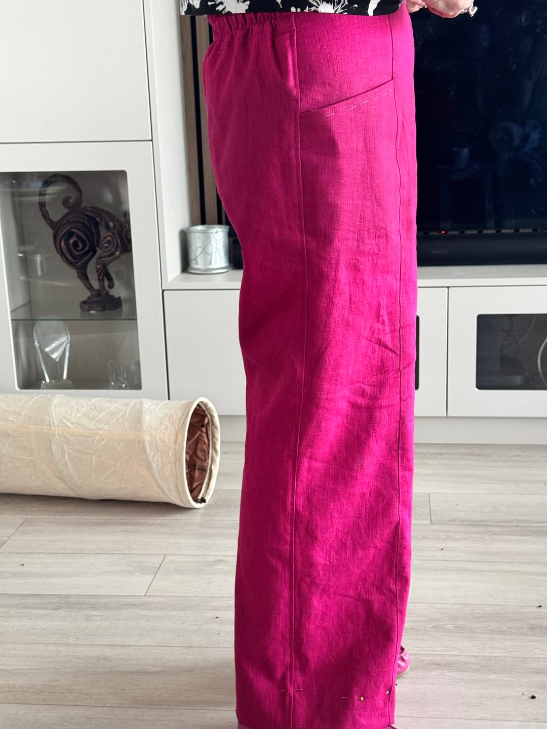 Customer photo review of Washed Linen Blend Fabric