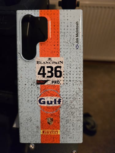 Kundenbewertung mit Foto zu Gulf Porsche GT Livery - Individuelle Hardcase Hülle für Samsung