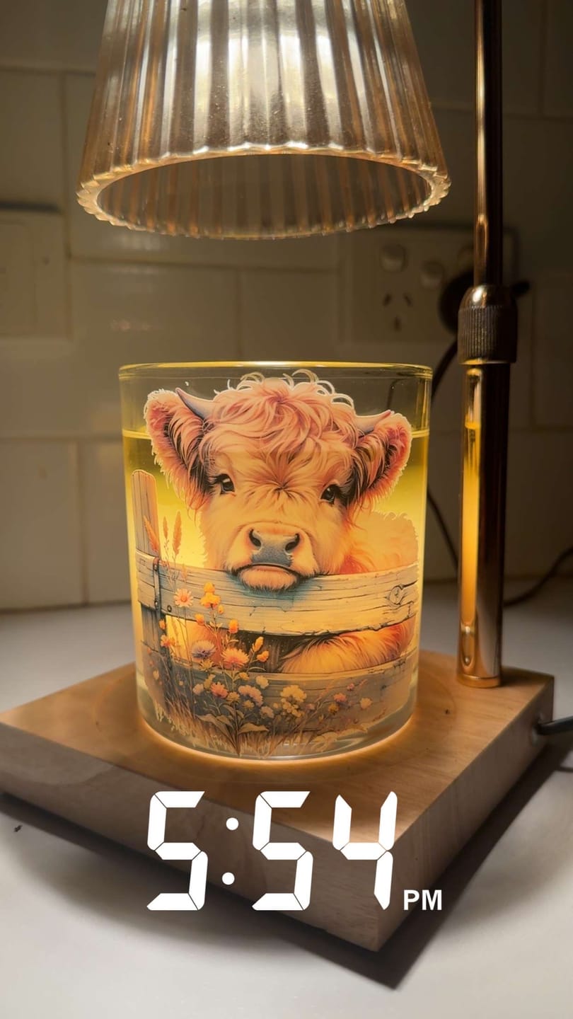 Customer photo review of Highland Mini Cow Fence Xlarge Candle