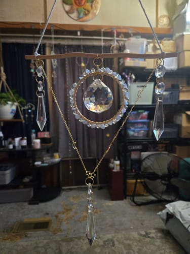 Customer photo review of Patreon - Nature Suncatcher DIY Kit - Woodland Suncatcher