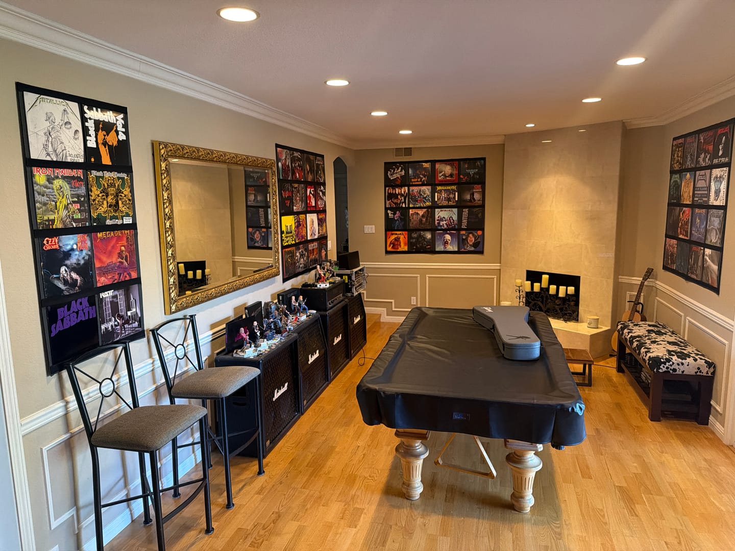 Customer photo review of 12" Vinyl Record Display Frame - LP Wall Storage
