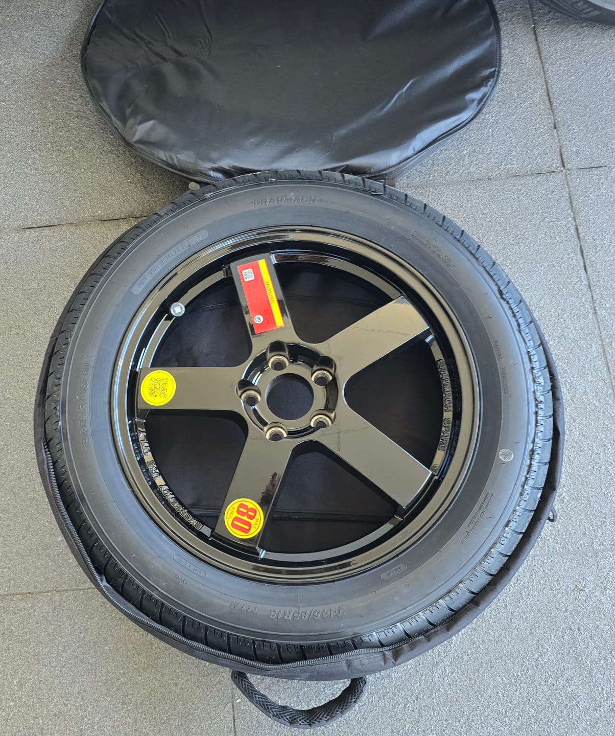 Customer photo review of Mercedes EQA 250 350 Space Saver Spare Wheel Kit - HUB CENTRIC - Braumach Spare Wheel Kit All Models - 2022-2026