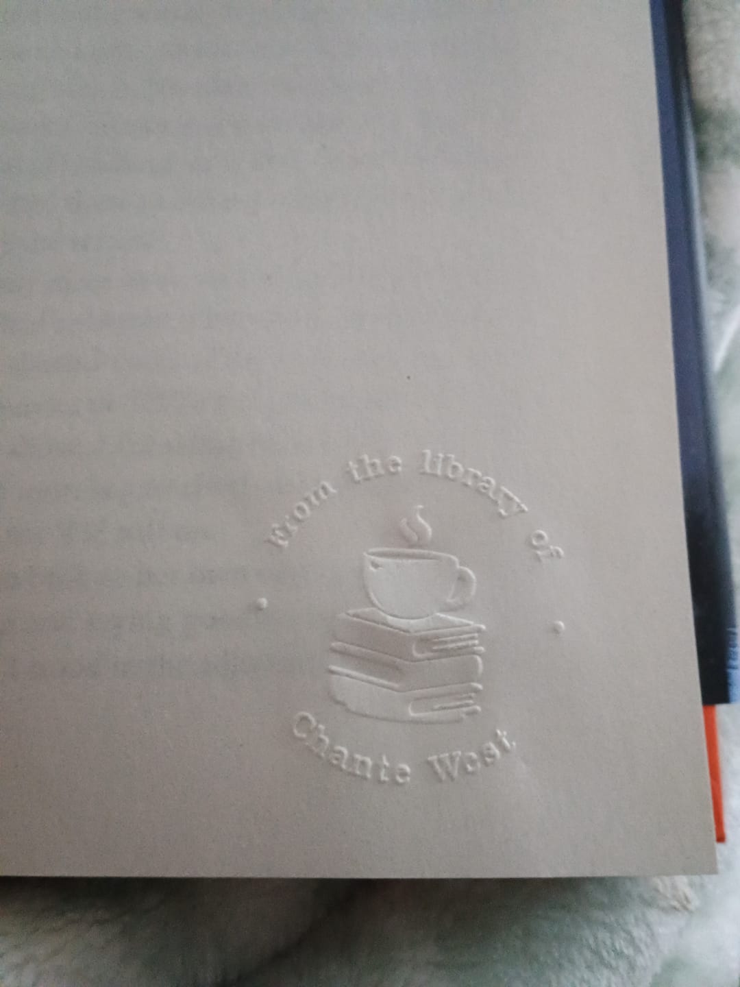 Customer photo review of Custom Book Embosser