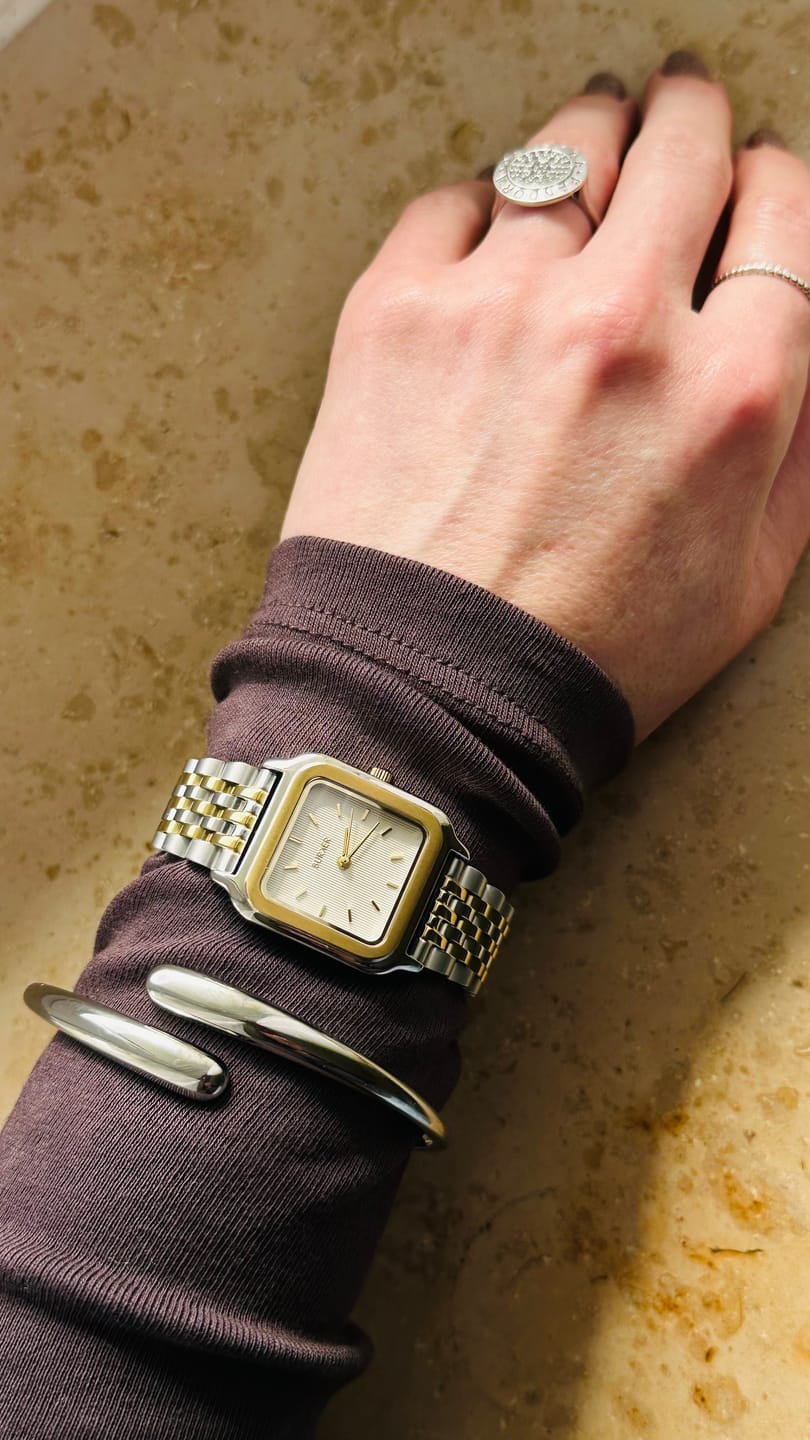 Customer photo review of Macy Gold Silver