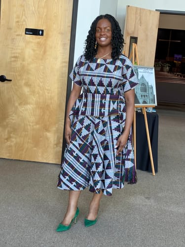 Customer photo review of Adunni Akwete Midi Dress