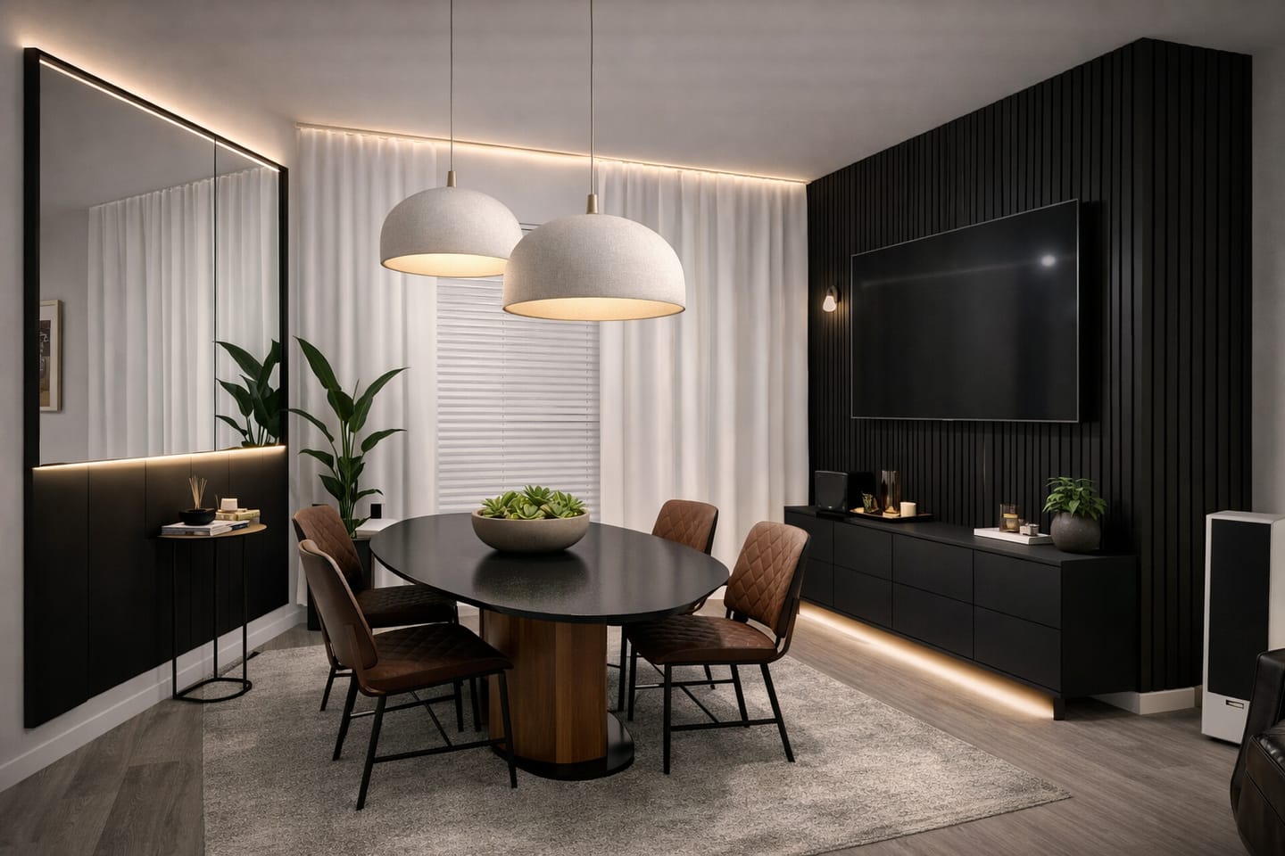 Customer photo review of Premium Acoustic Wall Panels - Black