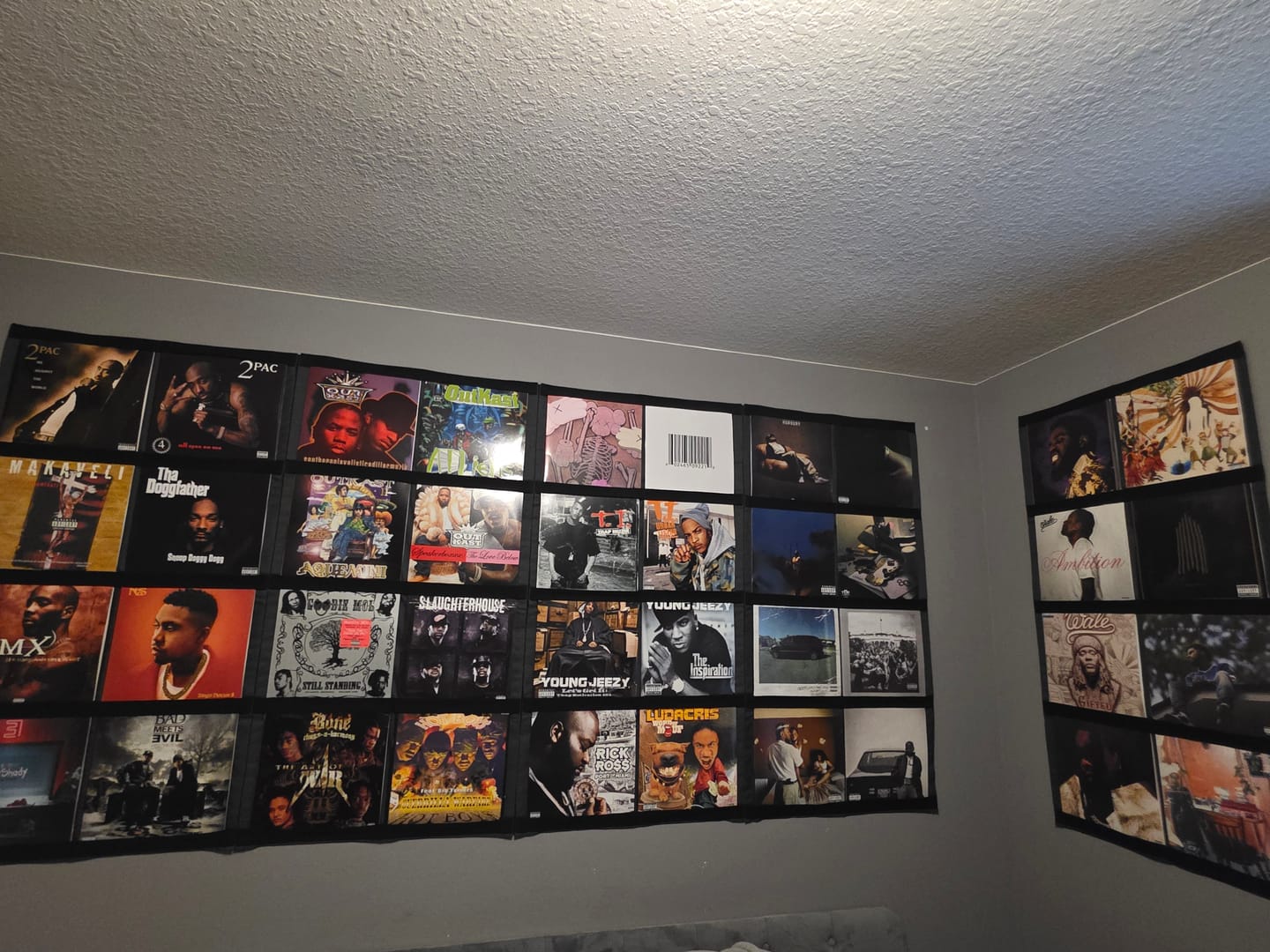 Customer photo review of 12" Vinyl Record Display Frame - LP Wall Storage