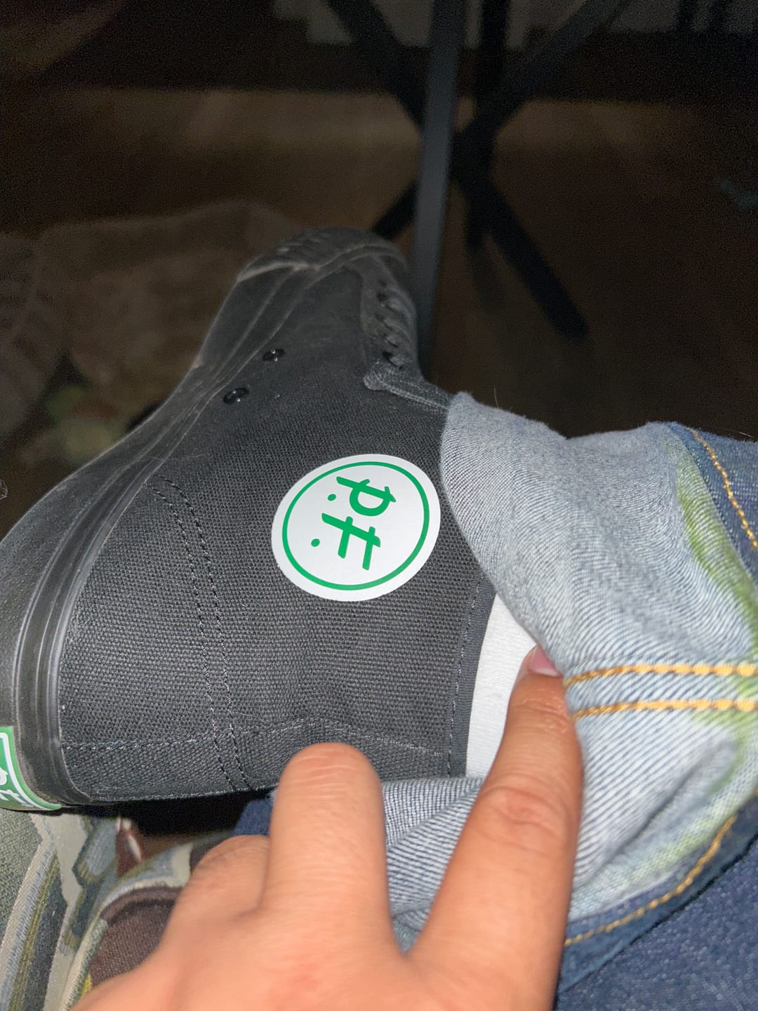 Customer photo review of 1993 Center Wide High-Top Black