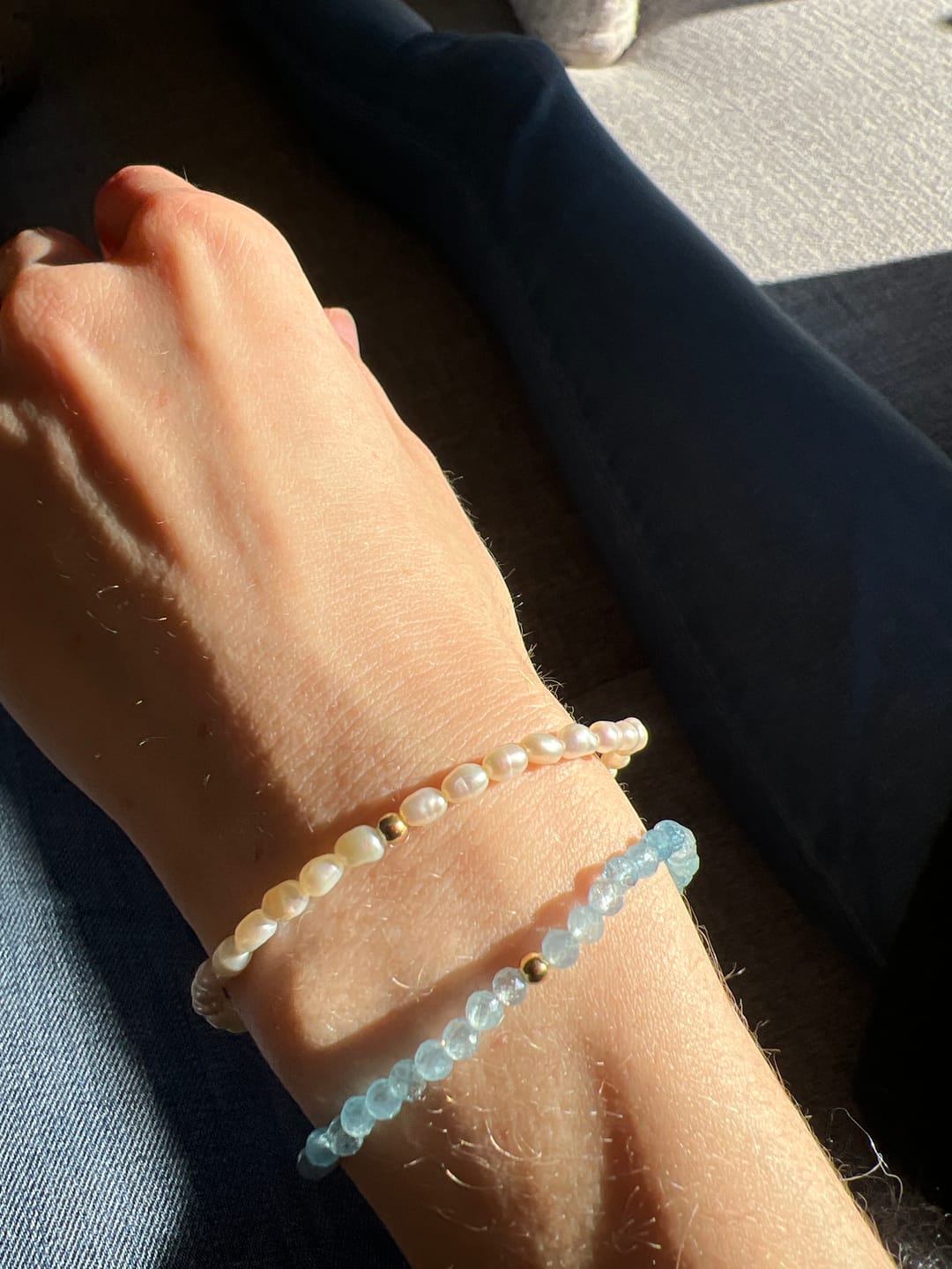 Customer photo review of Gaia Süßwasserperlen Armband