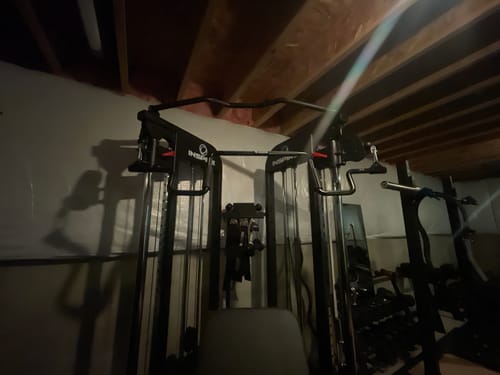 Customer photo review of THE ANDREONI BAR - A revolutionary cable machine attachment.