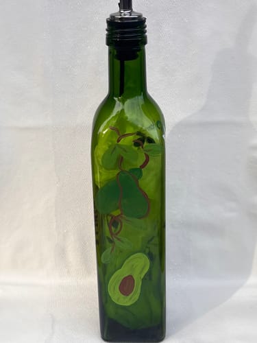 Customer photo review of Chrome Pour Spouts w/ Plastic Vent (liquor & olive oil use)