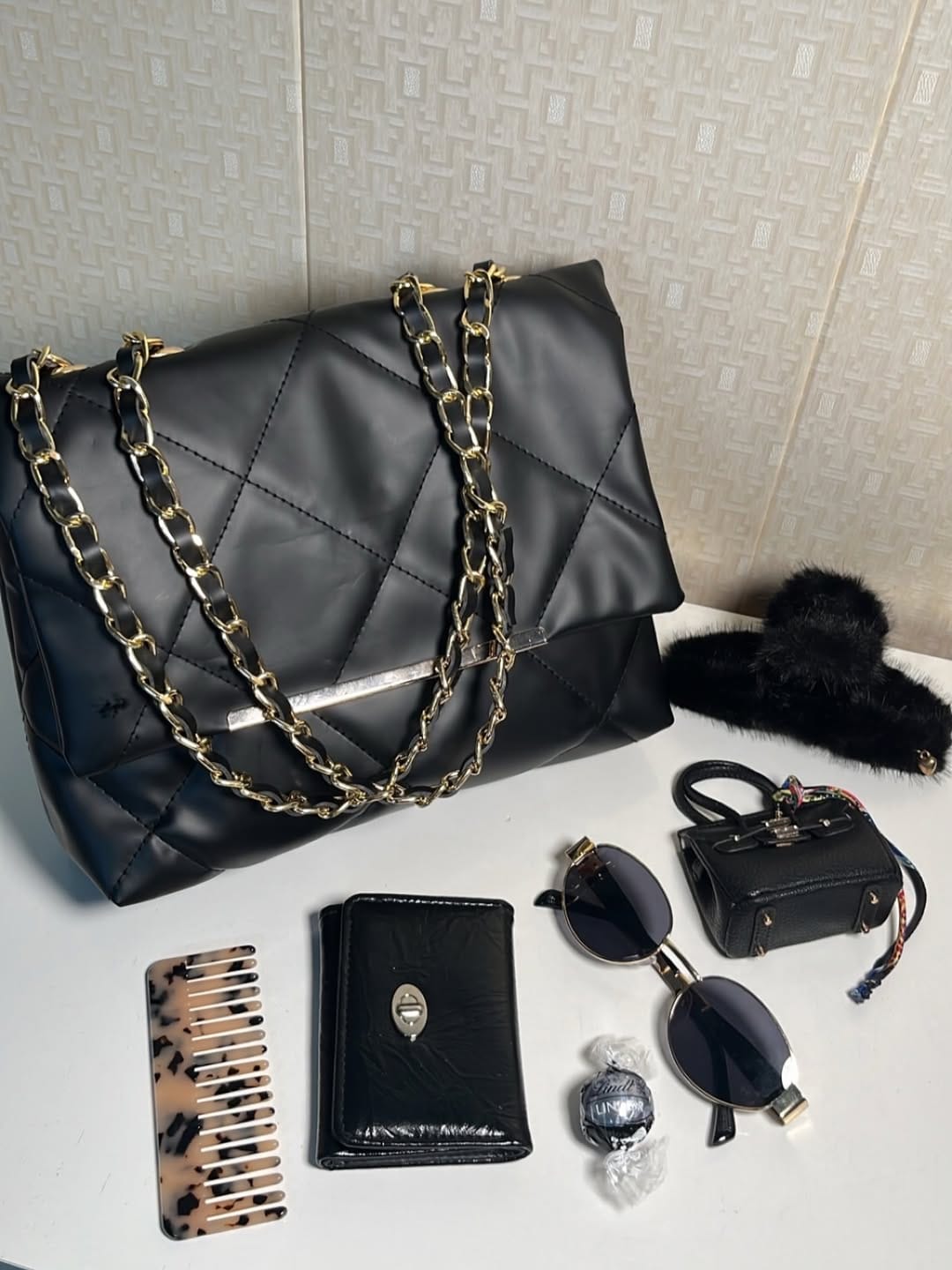 Customer photo review of Belle The Luna Fold Bag Black