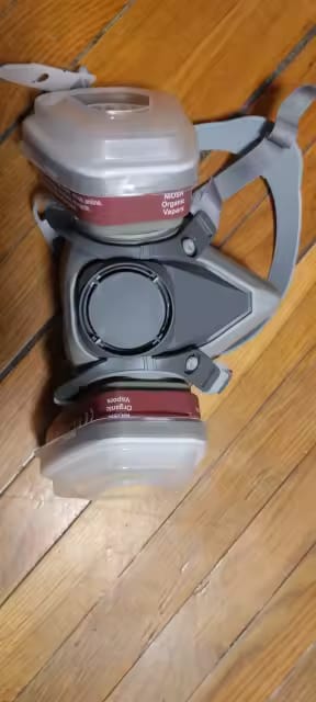 Customer photo review of Halbmasken-Atemschutzmaske mit Schutzbrille – Modell 6200