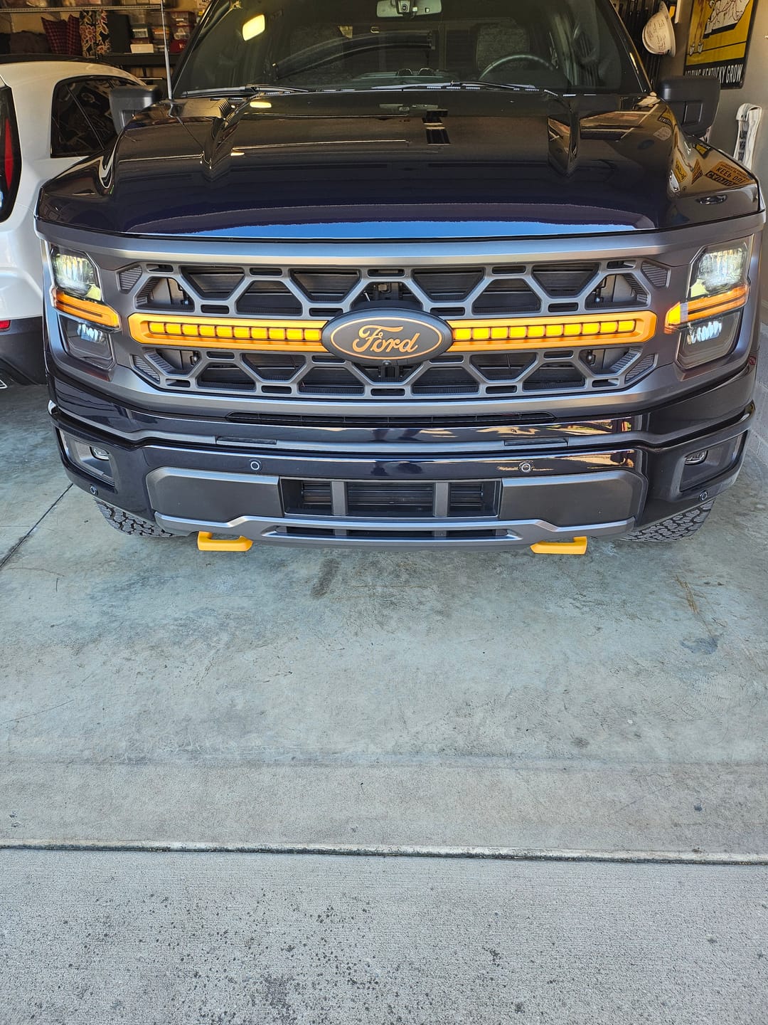 Customer photo review of Smoked LED Amber Lights W/ Sequential Turn Signal For 2024+ Ford F150 Tremor