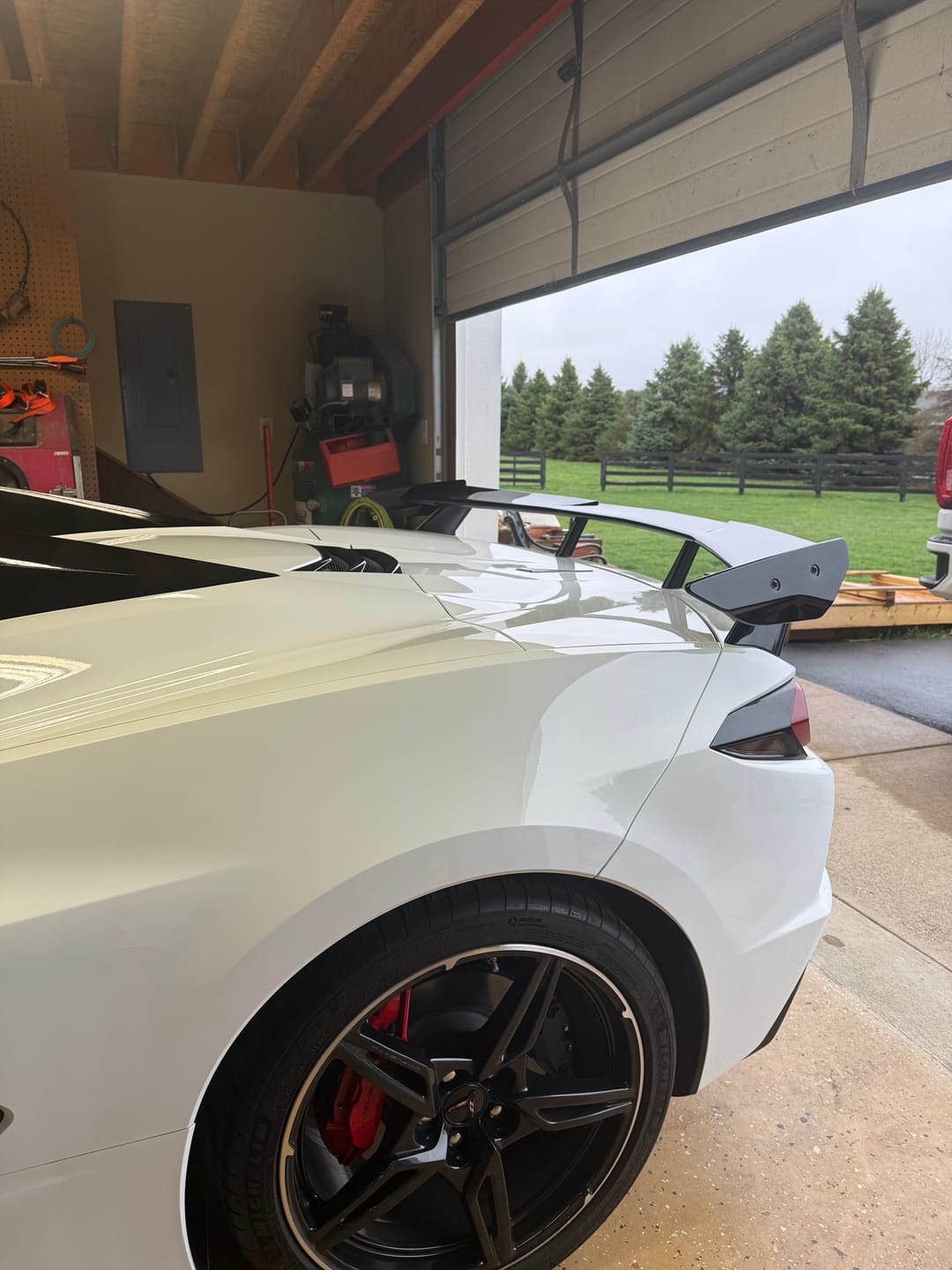 Customer photo review of 5VM Package Corvette C8 Stingray DRY CARBON FIBER Rear Spoiler