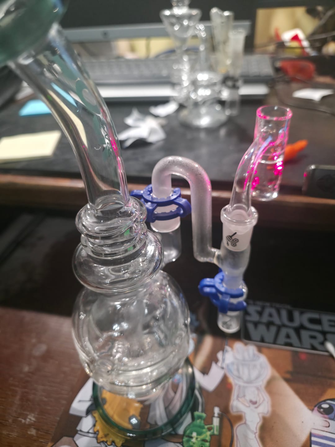 Customer photo review of SWAN NECK GLASS RECLAIM CATCHER