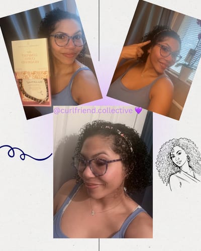 Customer photo review of Midnight Blooms Comfort Curve™ Silk Headband