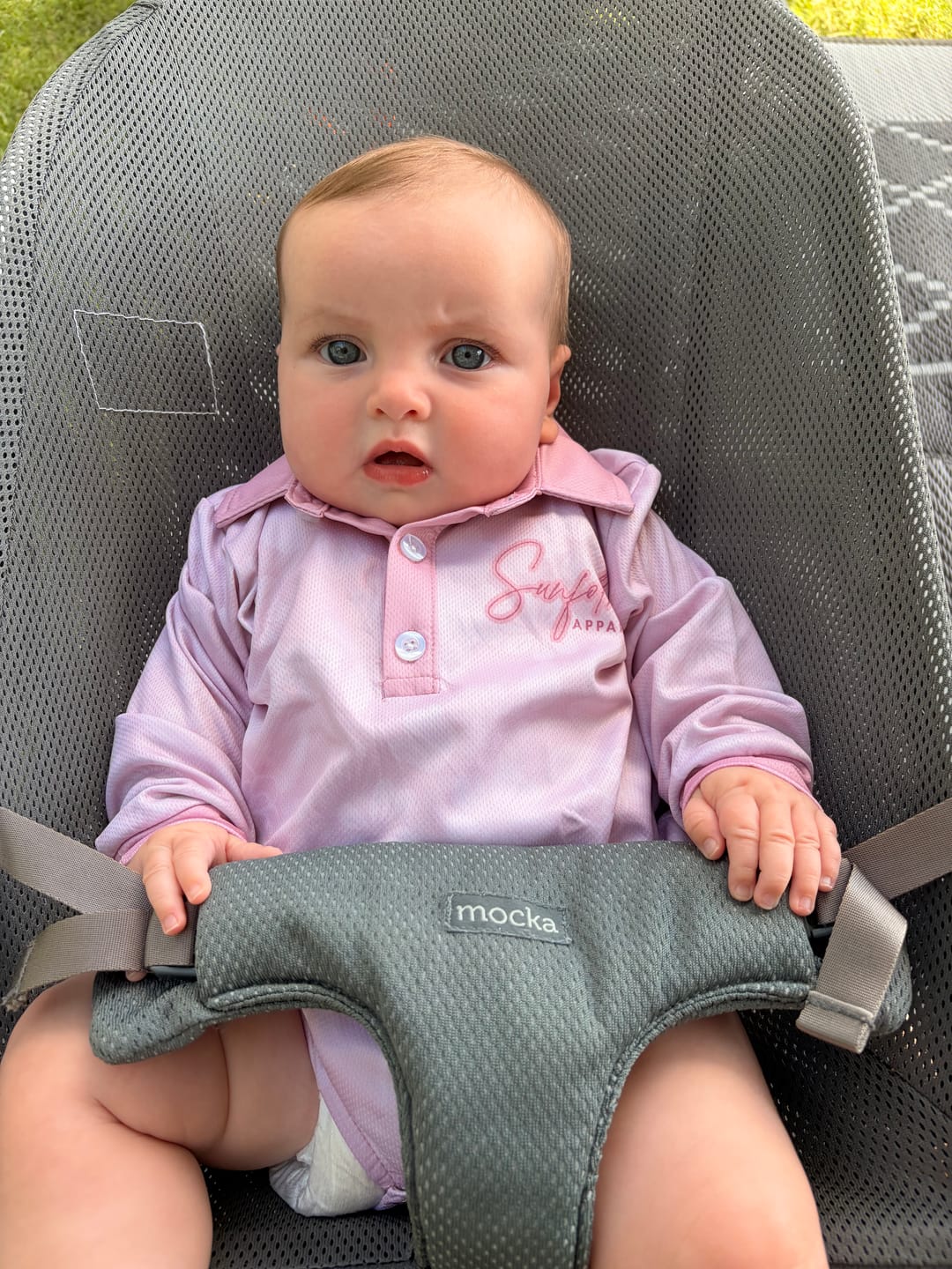 Customer photo review of Dainty Floral Sun-Safe Romper