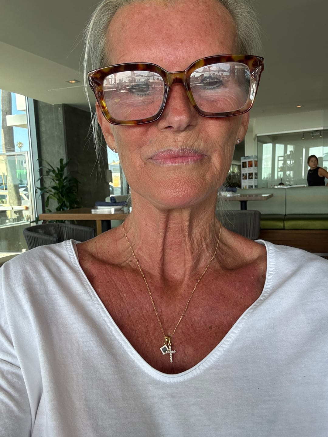 Customer photo review of The Sacred Cross Necklace