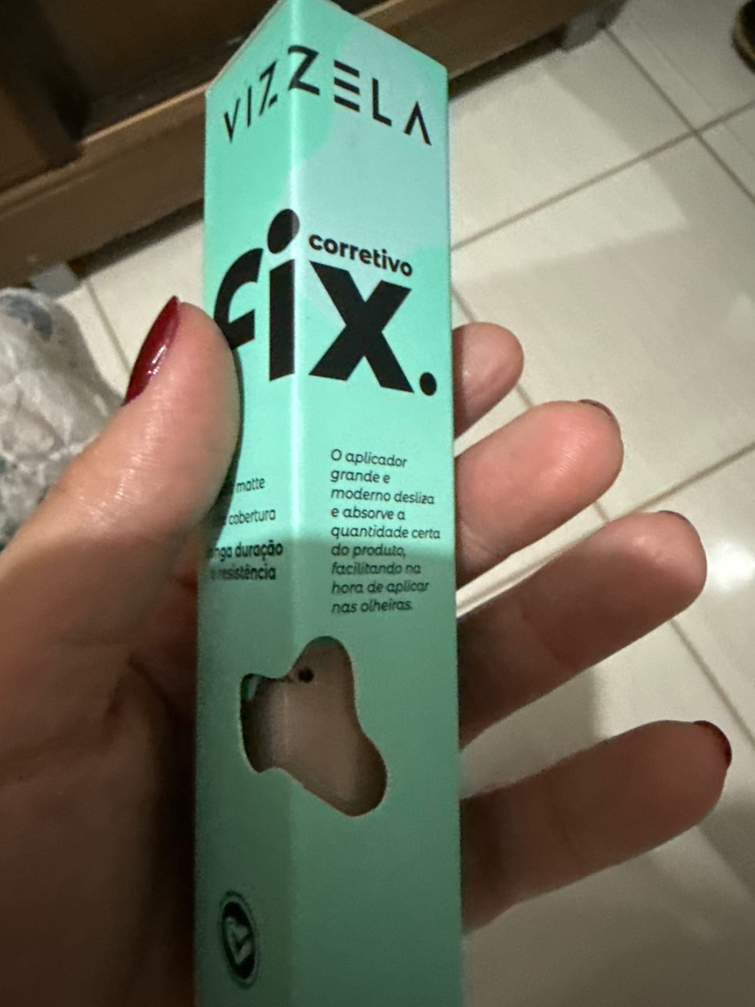 Customer photo review of Corretivo Líquido FIX - Vizzela