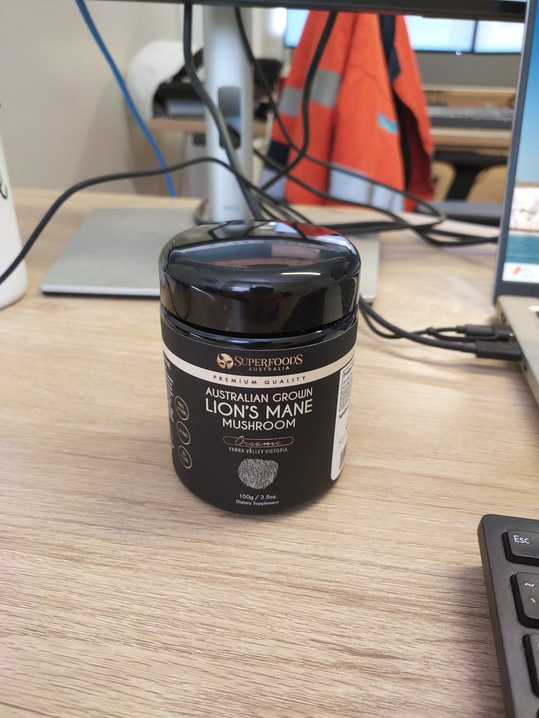 Customer photo review of Australian Grown Lion's Mane Mushroom Powder