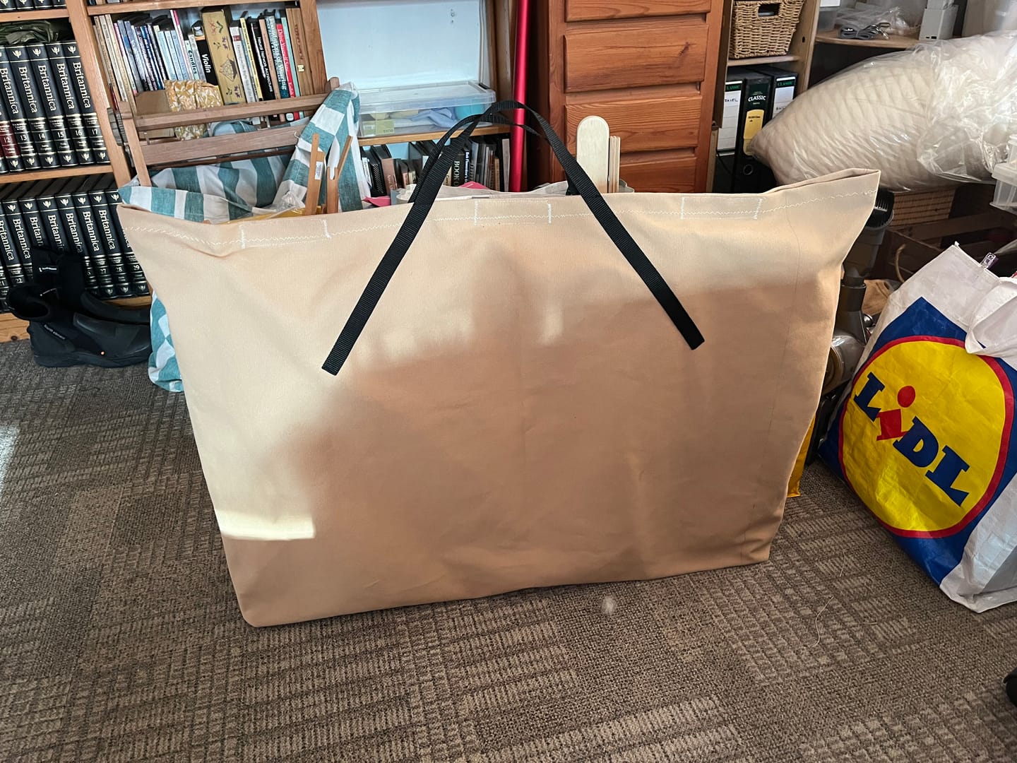 Customer photo review of Extra Heavyweight Cotton Canvas Fabric